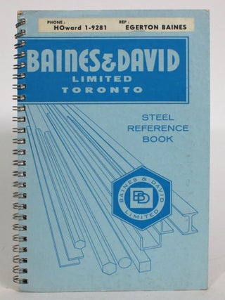 Item #013919 Baines & David Limited Steel Reference Book. Baines, David Limited