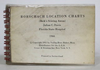 Item #014114 Rorschach Location Charts (Beck's Scoring Areas). Julian C. Davis