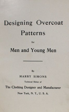 Designing Overcoat Patterns for Men and Young Men