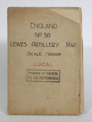 Item #014443 England No. 58: Lewes Artillery Map. Ordnance Survey Office