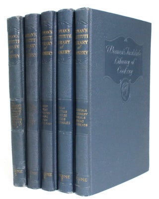 Item #014466 Women's Institute Library of Cookery [5 vols]. Women's Institute of Domestic Arts...