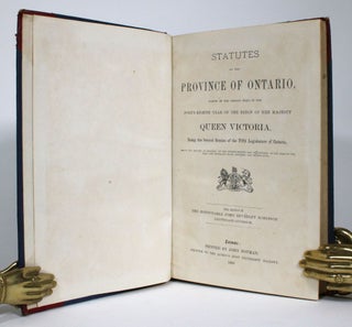 Item #014472 Statutes of the Province of Ontario, Passed in the Session Held in the Forty-Eighth...