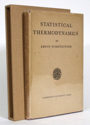 Item #014506 Statistical Thermodynamics: A Course of Seminar Lectures Delivered in January-March...