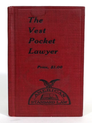 Item #014548 American Standard Law: The Vest Pocket Lawyer. American Standard Law Co