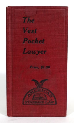 Item #014548 American Standard Law: The Vest Pocket Lawyer. American Standard Law Co