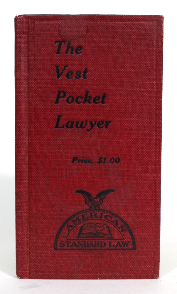 Item #014548 American Standard Law: The Vest Pocket Lawyer. American Standard Law Co.