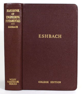 Item #014549 Handbook of Engineering Fundamentals. Ovid W. Eshbach