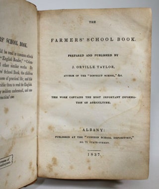 Item #014558 The Farmer's School Book. prepared, published by