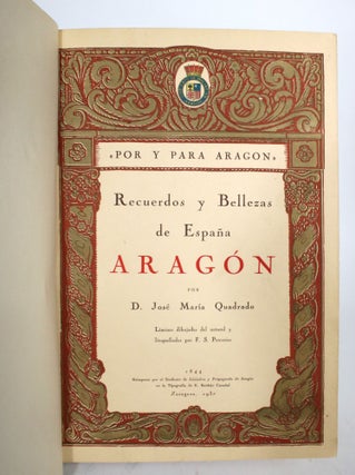 Item #014856 Recuerdos y Bellezas de Espana. Aragon. D. Jose Maria Quadrado