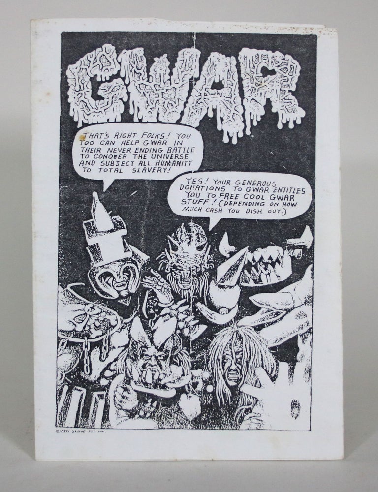 Item #015458 GWAR Scumdogs of the Universe [Album Insert]. Gwar.