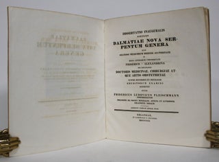 Dalmatiae Nova Serpentum Genera