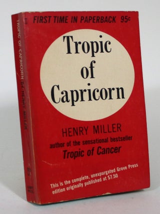Item #015681 Tropic of Capricorn. Henry Miller