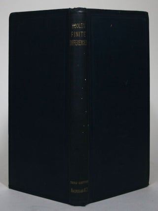 Item #015707 Treatise on the Calculus of Finite Differences. George Boole, J F. Moulton