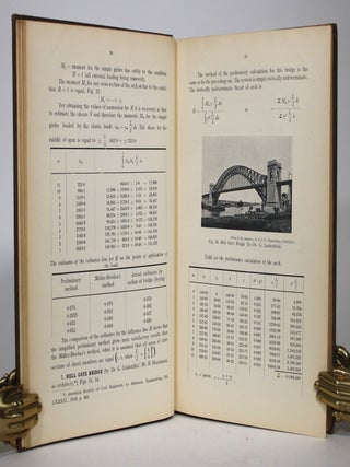 Simplified Calculation of Statistically Indeterminate Bridges. With Appendix : Exact Theory of Three-Span Suspension Bridges.