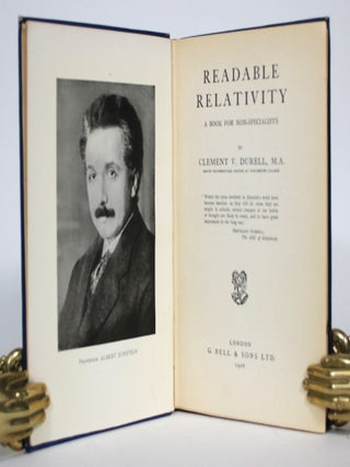 Item #015850 Readable Relativity. Clement V. Durell
