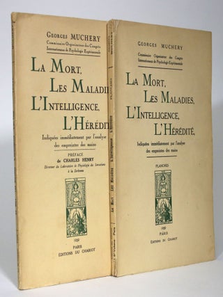 Item #015944 La Mort, Les Maladies, L'Intelligence, L'Heredite, Indiquees Immediatement par...