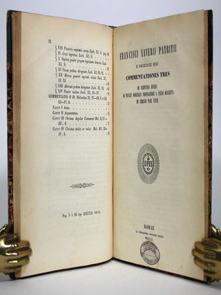 Two Books: De Interpretatione Oraculorum Ad Christum Pertinentium Prolegomemnon Deque Christos and Commentationes Tres: De Scripturis Divinis, De Peccati Originalis Propagatione, A Paulo Descripta, De Christo Pane Vitae