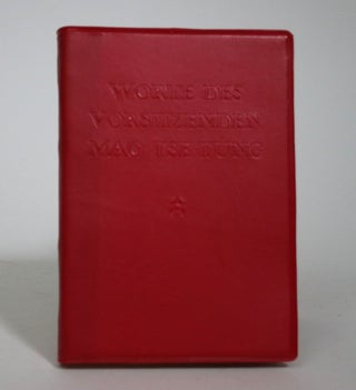 Worte Des Vorsitzenden Mao Tse-Tung