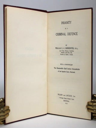 Insanity as a Criminal Defence