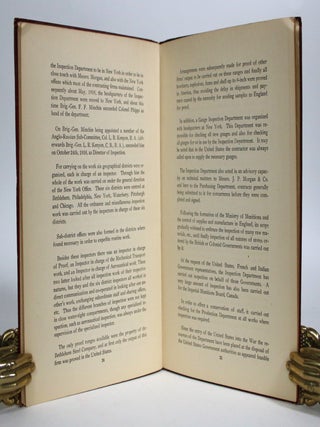 British War Mission in the United States of America: History of the Activities of the Department of War Supplies