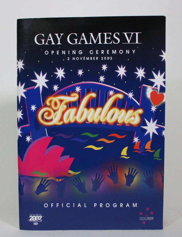 Item #017408 Gay Games VI: Opening Ceremony, 2 November 2002. Official Program. Helen McAlan.