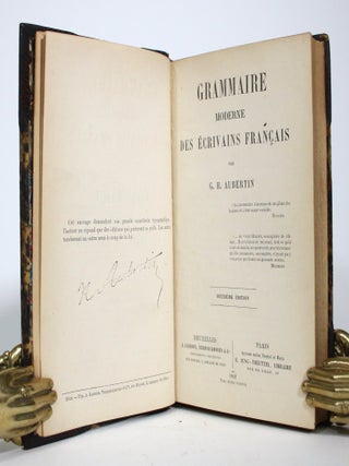 Grammaire Moderne Des Ecrivains Francais