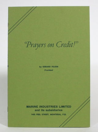 "Prayers on Credit!" Speech Delivered by Gerard Filion to the