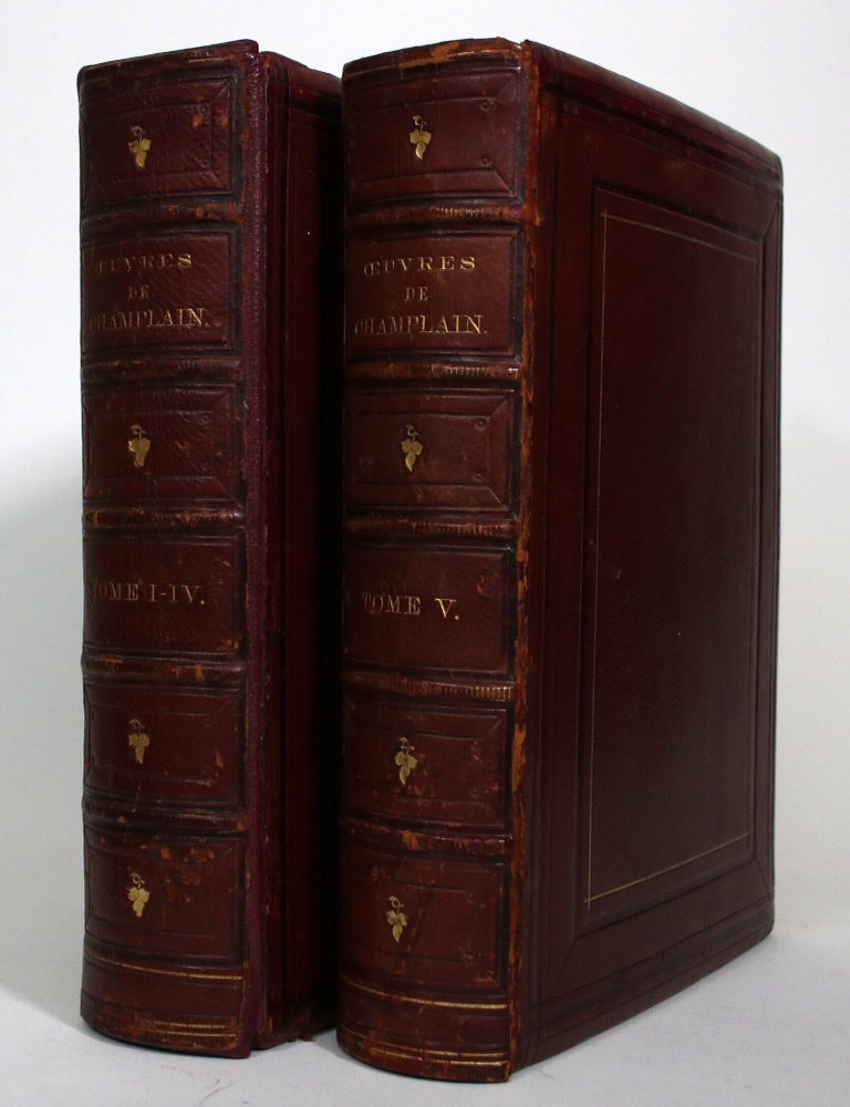 Item #017720 Oeuvres de Champlain, Publiees sous le Patronage de l'Universite Laval. Samuel De Champlain, C H. Laverdiere.