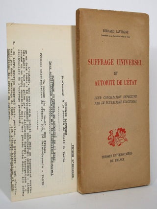 Suffrage Universel et Autorite de Letat: Leur Conciliation Effective par